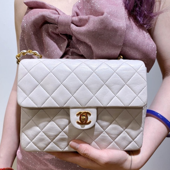 Chanel Pure White Mini Flap Bag - Picture 1 of 16